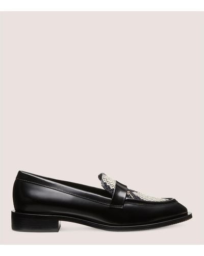 Stuart Weitzman Palmer Sleek Loafer The Sw Outlet - Black