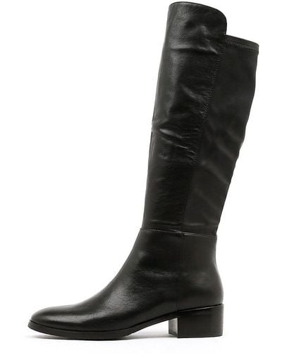 DJANGO & JULIETTE Tetley Leather Boots - Black