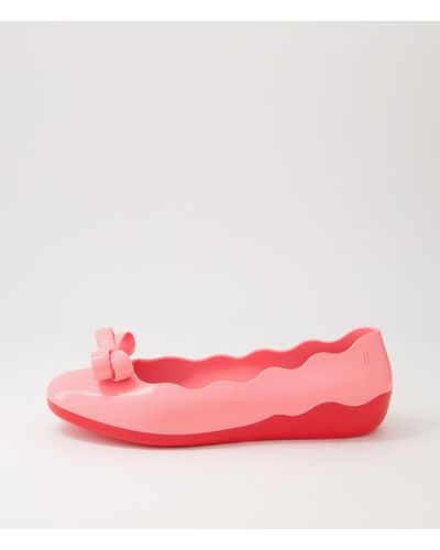 Melissa Tessa Ii Ad My Pink Red Pvc Pink Red Shoes