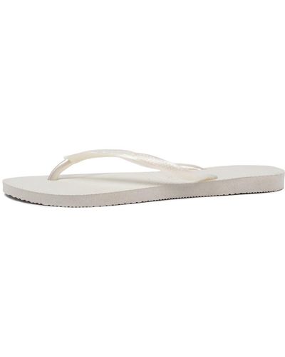 Havaianas Slim Metallic Hv Rubber Sandals - White