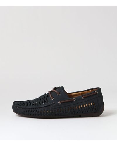 Florsheim Cooper Lace Fl Nubuck Shoes - Black