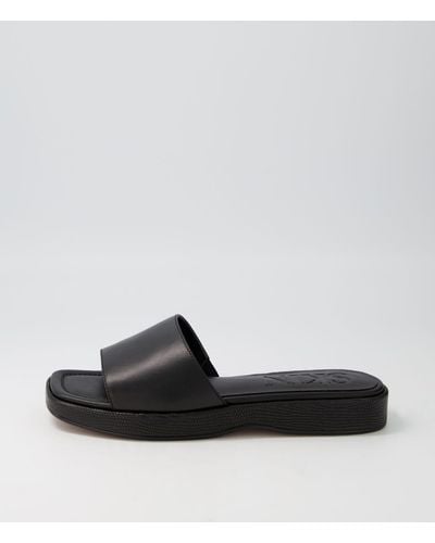 Skin Jamaica Sn Leather Sandals - Black