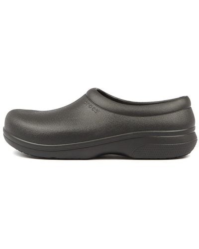 Crocs™ 205073 On The Clock Work Cc Smooth Shoes - Black
