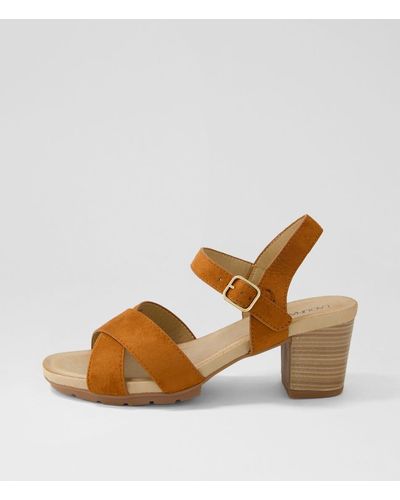 LAGUNA QUAYS Hannie Lq Microsuede Sandals - Brown