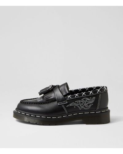 Dr. Martens Adrian Ga Tassel Loafer Dm Leather Shoes - Black