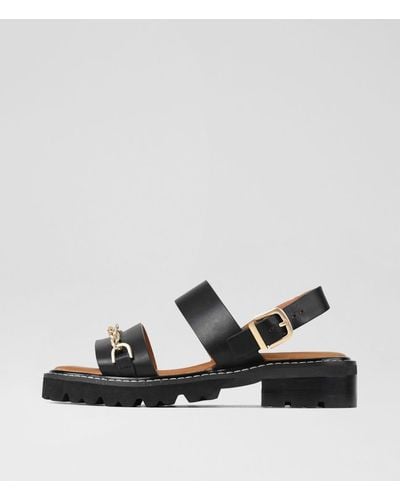 Eos Gil Eo Leather Sandals - Black