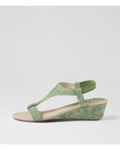 I LOVE BILLY Bunro Il Smooth Sandals - Green