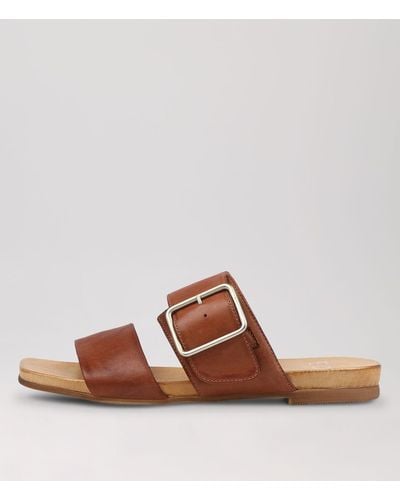 Eos Dallas Eo Leather Sandals - Brown