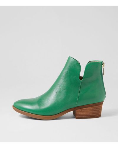 Diana Ferrari Zhara Df Leather Boots - Green