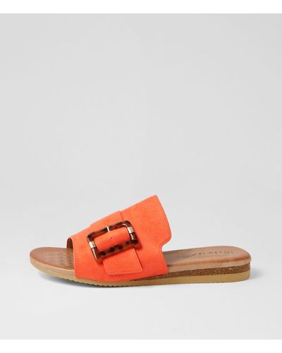 LAGUNA QUAYS Kivari Lq Microsuede Sandals - Orange