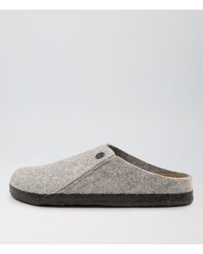Birkenstock Zermatt Bk Wool Felt Sandals - Grey