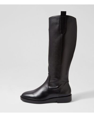 Sol Sana Huntley Tall Ss Leather Boots - Black