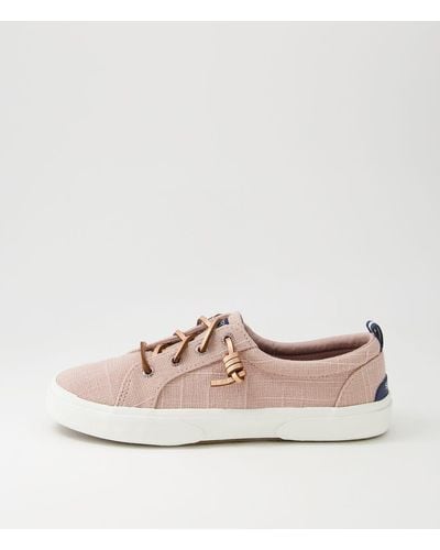 Sperry Top-Sider Pier Wave Ltt Shimmer Sp Canvas Trainers - Natural