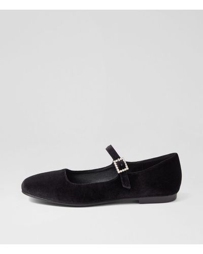 I LOVE BILLY Shali Il Velvet Shoes - Black