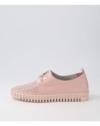 DJANGO & JULIETTE Huston Pink Pink Sole Patent Leather Pink Pink Sole Trainers