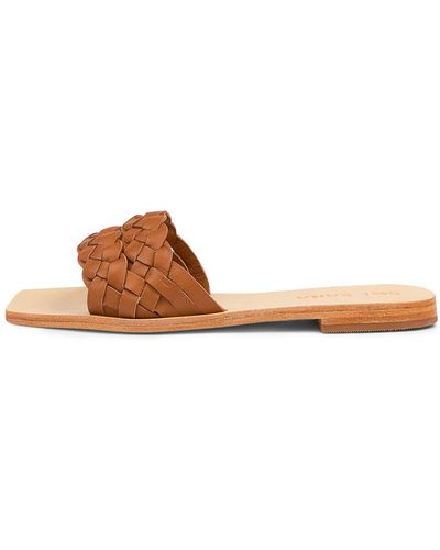 Sol Sana Jodie Slide Ss Leather Sandals - Brown