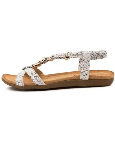 I LOVE BILLY Flair Il Multi Sandals - White