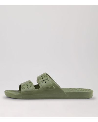 FREEDOM MOSES Slides W Fm Smooth Sandals - Green