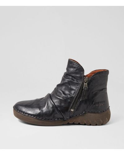 Josef Seibel Felicia 06 Js Leather Boots - Black
