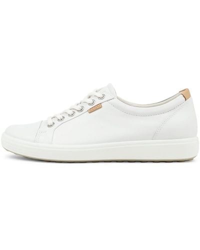 Ecco Soft 7 W Ek Leather Trainers - White