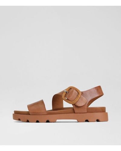 Eos Nira Eo Leather Sandals - Brown