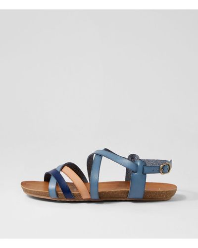 I LOVE BILLY Gamber Il Smooth Sandals - Blue
