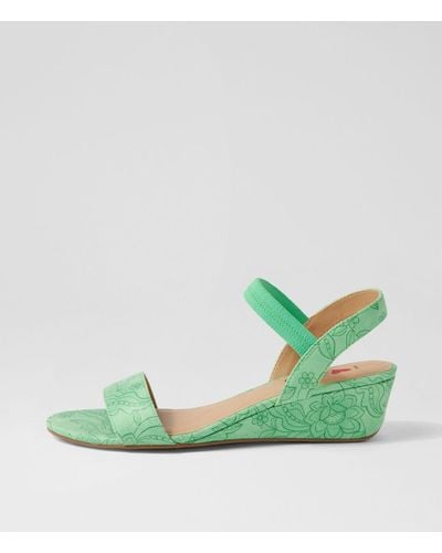 I LOVE BILLY Blissy Il Smooth Sandals - Green