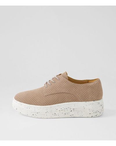 Rollie Derby Pin Punch Rl Suede Trainers - White