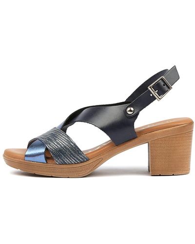 Oh My Sandals Onus Leather Sandals - Blue