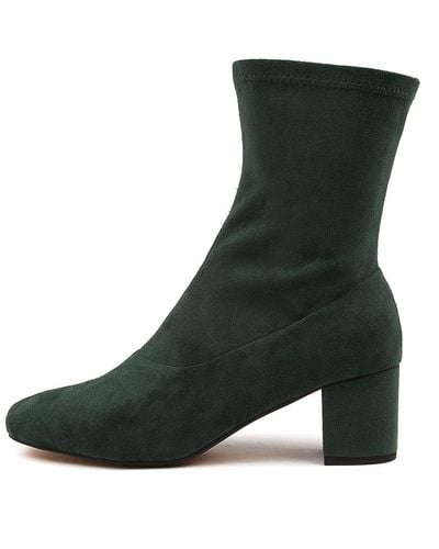 Diana Ferrari Indianas Df Stretch Microsuede Boots - Green