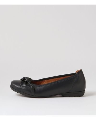 Gabor Barbel Ga Leather Shoes - Black