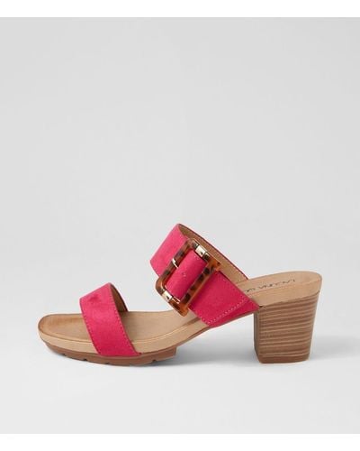 LAGUNA QUAYS Hattie Lq Microsuede Sandals - Pink