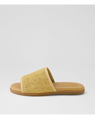 Hush Puppies 301924 Paradise Weave Hp Woven Sandals - Yellow