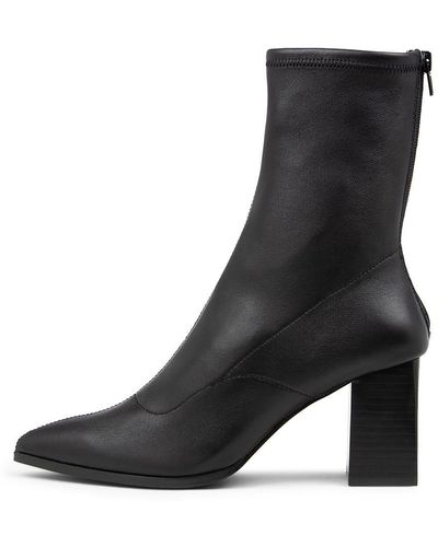 Siren Buckley Si Stretch Leather Boots - Black