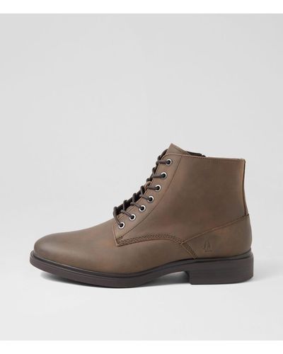 Hush Puppies Zeke Hp Leather Boots - Brown