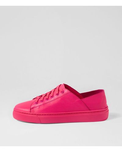 MOLLINI Oskher Hot Pink Pink Sole Leather Hot Pink Pink Sole Trainers