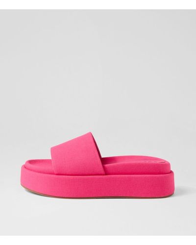 Sol Sana Dustin Flatform Ss Linen Sandals - Pink