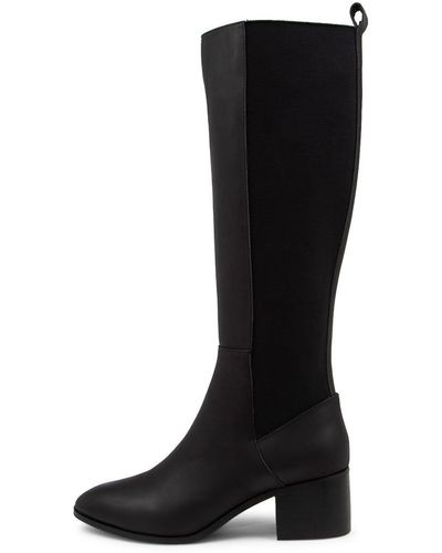 Nude Blakely Nu Leather Boots - Black