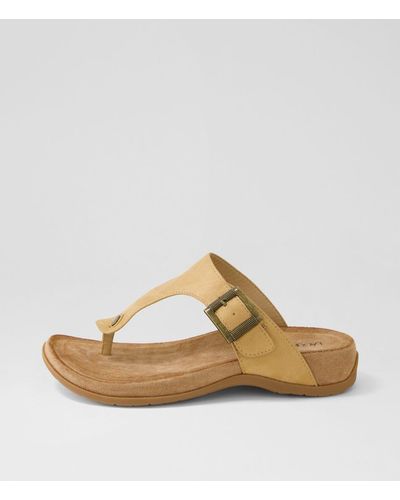 LAGUNA QUAYS Verve Lq Microsuede Sandals - Natural