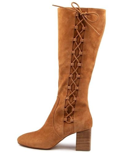 MOLLINI Spells Mo Suede Boots - Brown