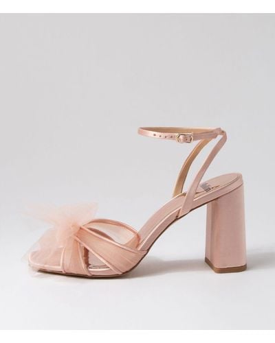 MOLLINI Queenbee Mo Fabric Sandals - Pink