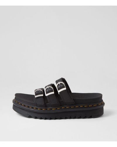 Dr. Martens Blaire Slide Dm Leather Sandals - Black