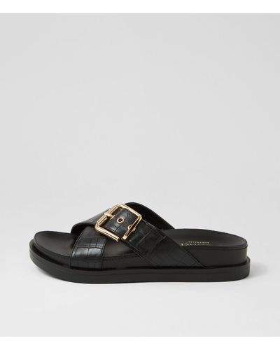 Verali Oscar Ve Croc Sandals - Black