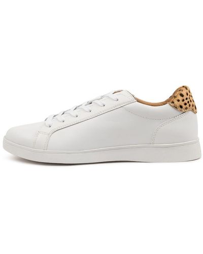 Hush Puppies 301794 Mystic Hp White Leopard Leather White Leopard Trainers