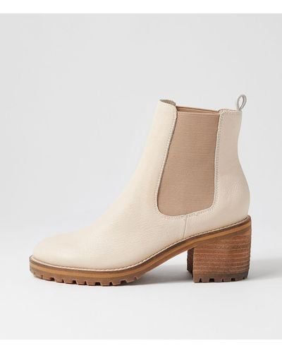 MOLLINI Biscoti Leather Boots - Natural