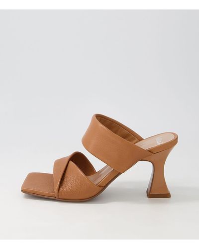 MOLLINI Missy Mo Leather Sandals - Brown
