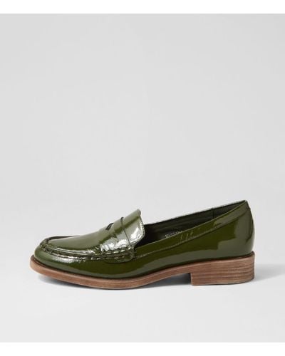 DJANGO & JULIETTE Messina Dj Patent Leather Shoes - Green