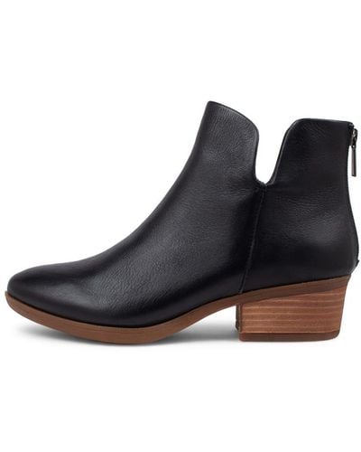Diana Ferrari Zhara Df Black Natural Heel Leather Black Natural Heel Boots