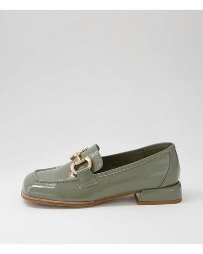 MOLLINI Clozer Mo Crinkle Patent Shoes - Green