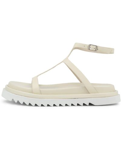 Sol Sana Stefani Footbed Ss Leather Sandals - White
